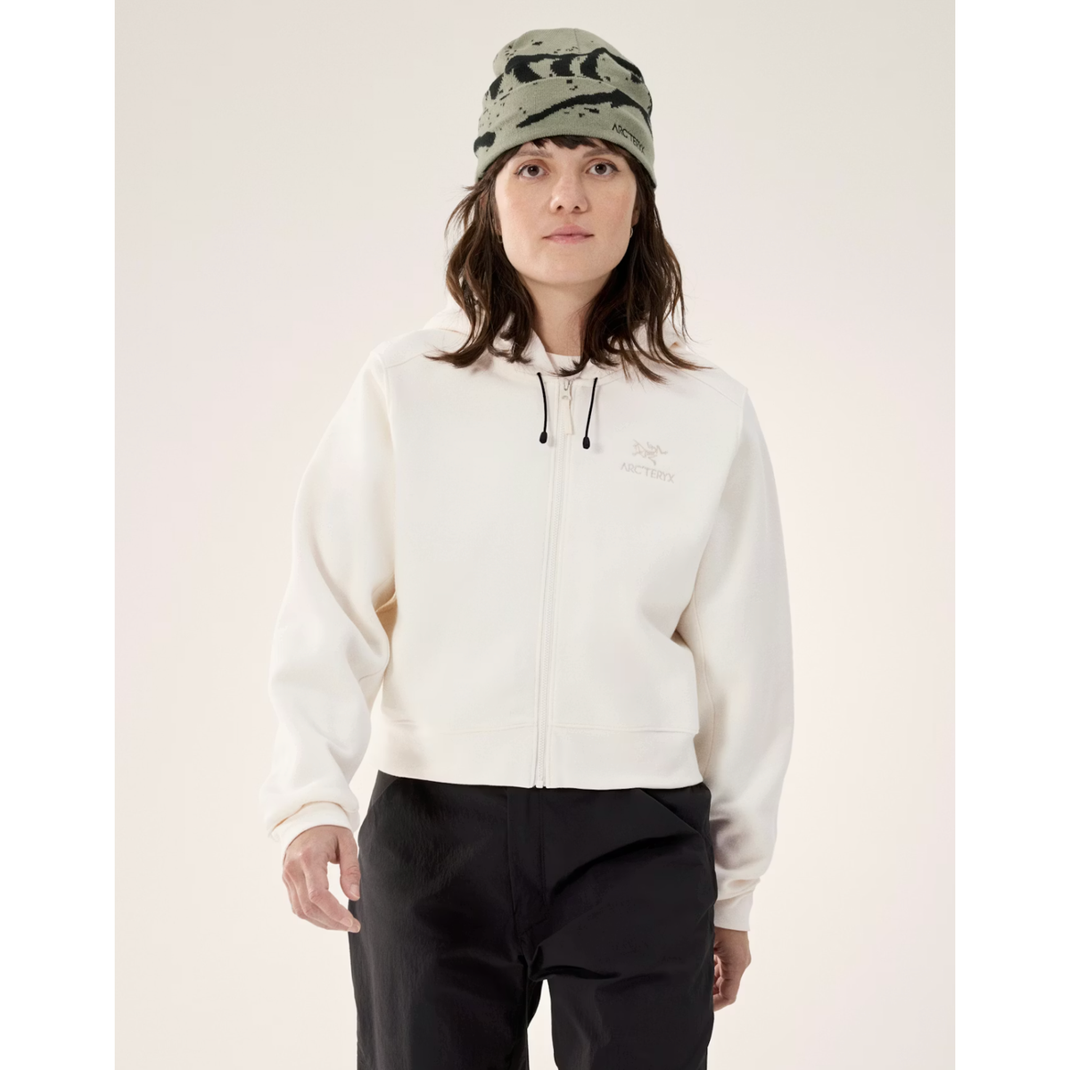 Arc'teryx Women's Emblem Fleece Full Zip Crop Hoody