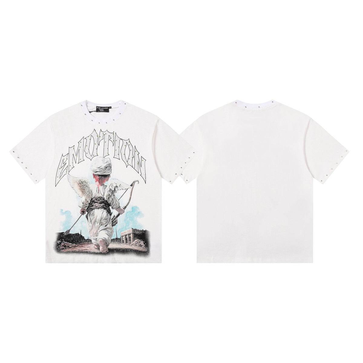 MIXED EMOTION Angel Archer Graphic T-Shirt — front