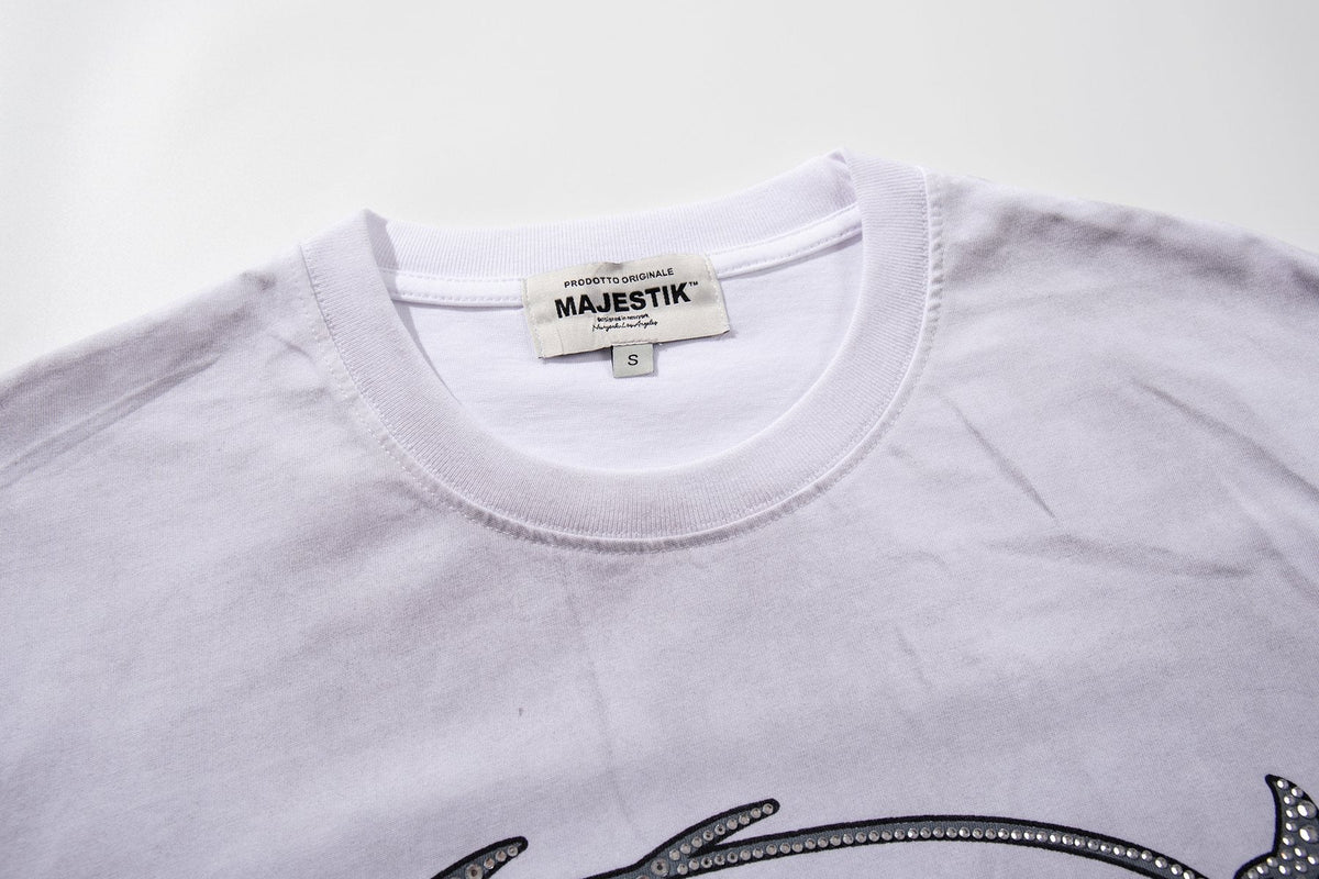 MAJESTIK Tour-Style Back Print T-Shirt — neck_label