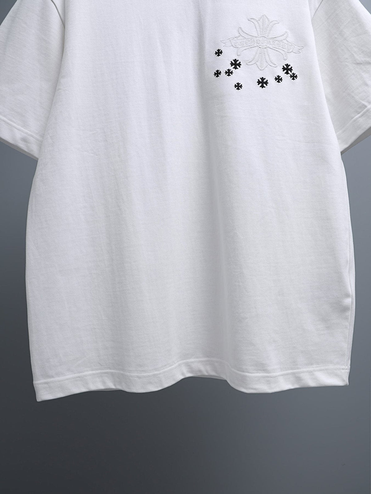 Chrome Hearts Cross and Star Graphic T-Shirt — front