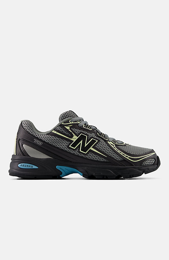 New Balance Men's Night Lights 740 Shoes - Faded Black/Dawn Glow And Taffy Blue