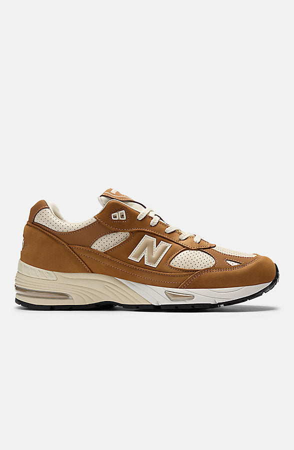 New Balance Women's Made in UK 991v1 Shoes - Chipmunk/Birch