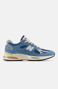 New Balance Men's Made in UK 991V2 Vintage Sports Shoes - Bluesteel/Poseidon And Harbor Mist
