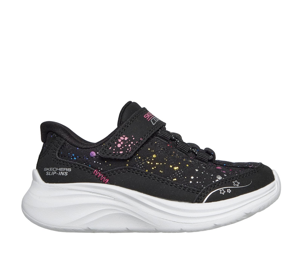 Skechers Slip-ins: Comfy Sprints - Cozy Fit Colordrip, BLACK / MULTI