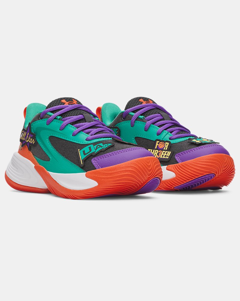 UA Lockdown 8 Patches Pre-School Basketball Shoes | Under Armour