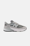 New Balance Kids' FuelCell 990v6 Lace Shoes - Grey Matter/Silver