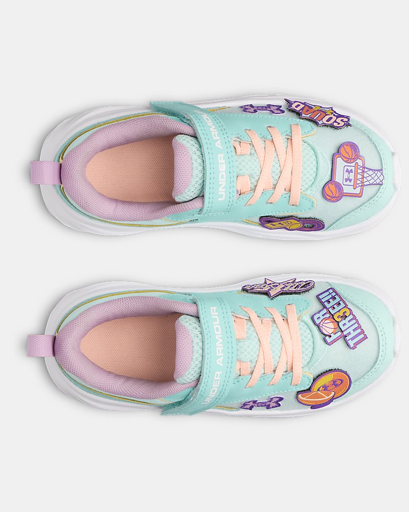 UA Surge 5 Patches Girls' Pre-School Running Shoes | Under Armour