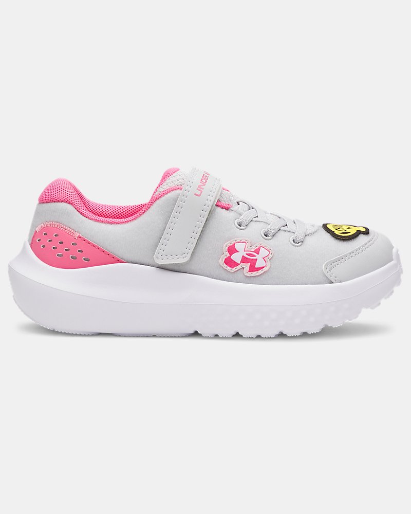 UA Surge 4 Patches Girls' Pre-School Running Shoes | Under Armour