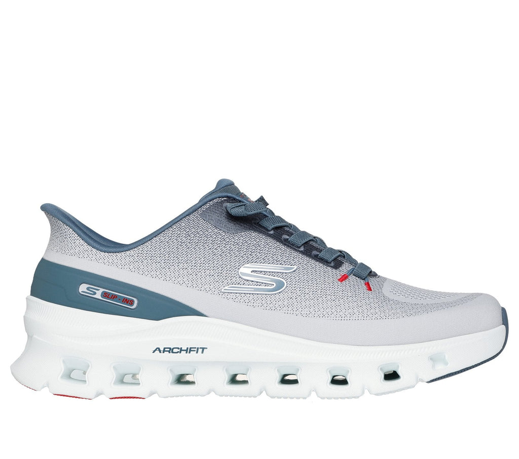 Skechers Slip-ins: Arch Fit Glide-Step Pro, LIGHT GRAY / BLUE