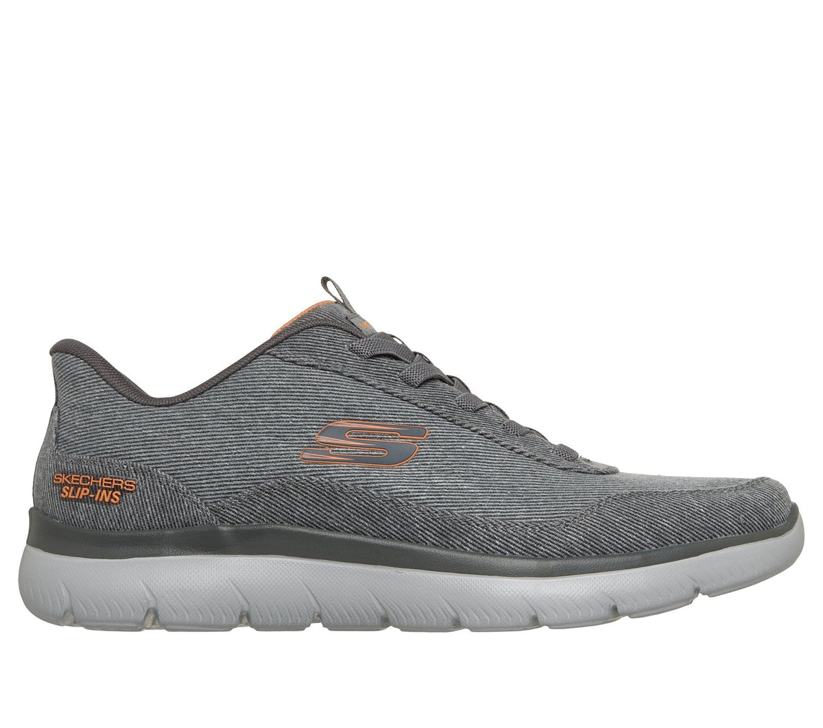 Skechers Slip-ins: Summits - Strux, CHARCOAL / ORANGE