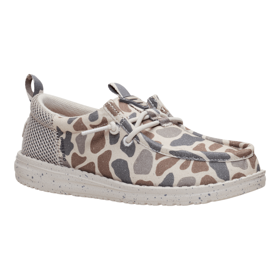 HEYDUDE X BURLEBO Wally Funk Youth Deer Camo